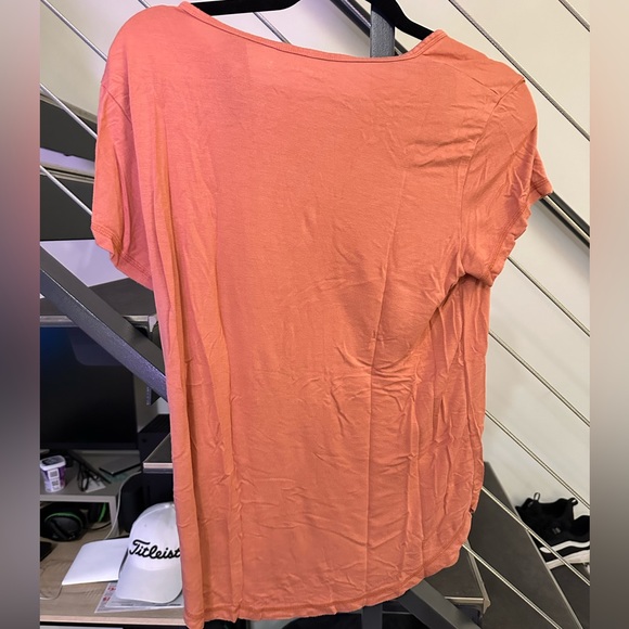 Abercrombie Rust Soft Drapey Shirt Size M - Picture 2 of 3